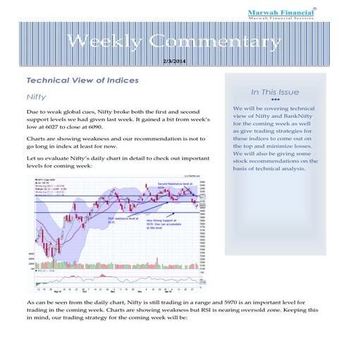 Weekly Market Commentary, 3rd FEB 2014