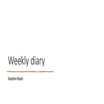 Weekly diary the grid