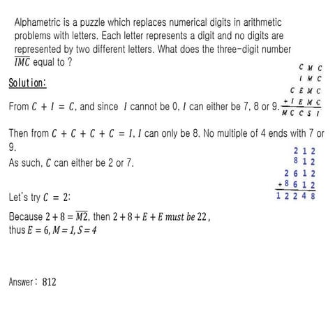 Weekly Dose 20 - Maths Olympiad Practice