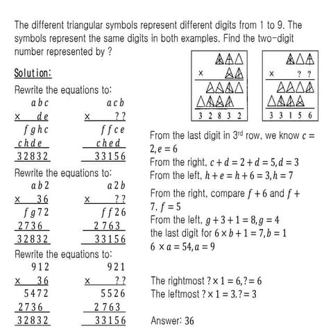 Weekly Dose 9 - Maths Olympiad Practice