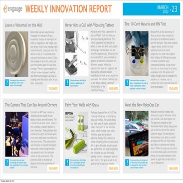 Weekly innovation report 3 23