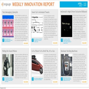 Weekly innovation report 4 13
