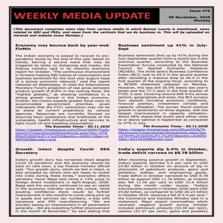 Weekly media update 11.04.2016