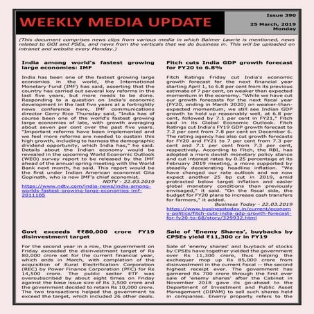 Weekly media update 25 03_2019