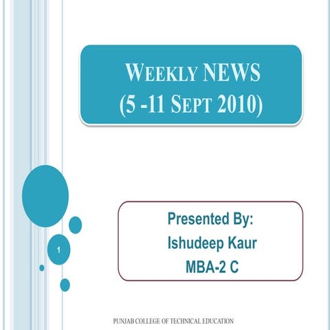 WEEKLY NEWS