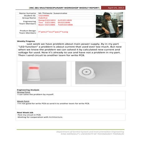 Weekly report template (1) | DOCX