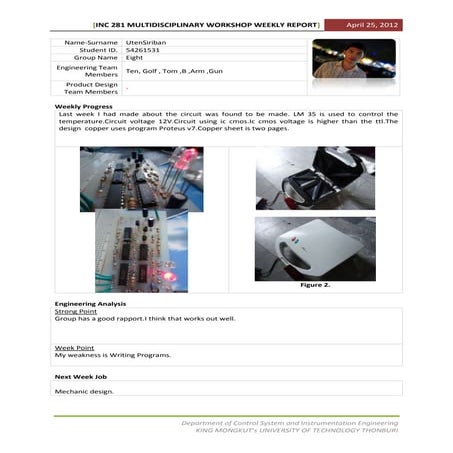 Weekly report template (1) | DOCX