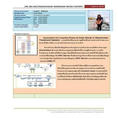53211835 Weekly report template project