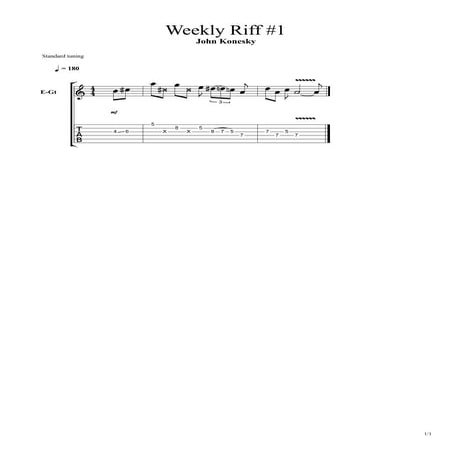 Weekly riff #1 | PDF