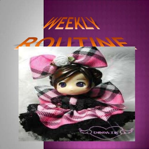 Weekly routine | PPTX
