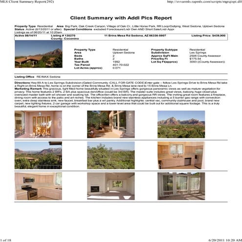 Weekly Verde Valley Real Estate Transaction Report | PDF