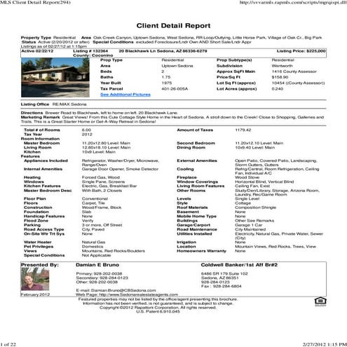 Weekly Sedona Real Estate Transaction Report | PDF
