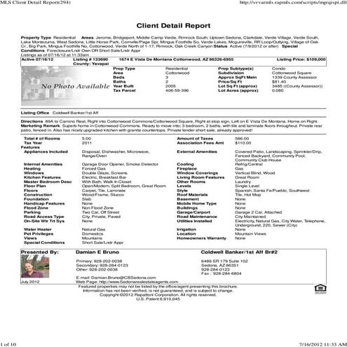 Weekly Verde Valley Real Estate Transaction Report | PDF