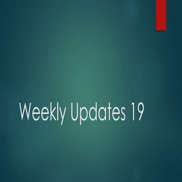 Weekly Updates 14 | PPTX