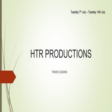 Roles of production team | PPTX
