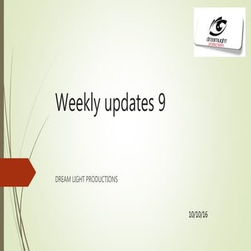 Weekly updates week 7 | PPTX