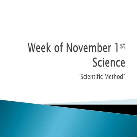 Week of November 1st