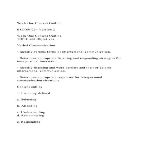Chapter 1 - Interpersonal Communication | PPTX