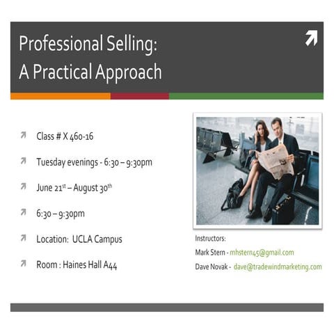 Week One Intro To Selling New Version Summer 2011