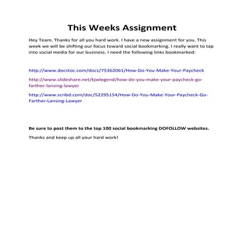 Weeks 1 social book assignment