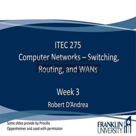 Slides of Chapter 3 network design and management book | PPT | Free ...