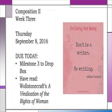 Week three tues thurs