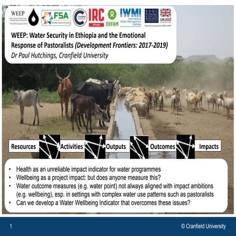 Power of partnership conference: Presentation: Water security in Ethiopia 