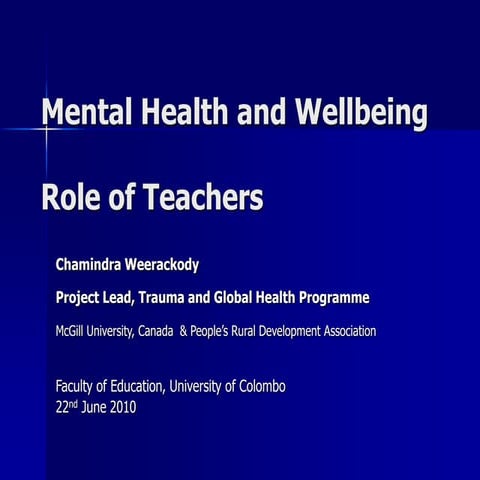 Community mental health | PPTX