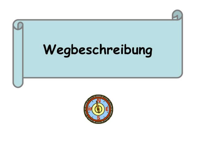 Wegbeschreibung