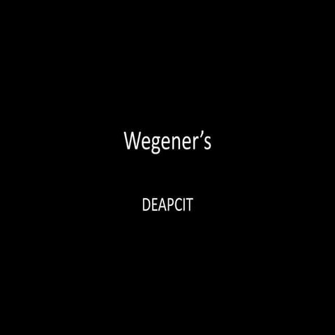 Wegener's