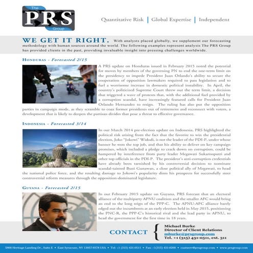 About The PRS Group | PDF