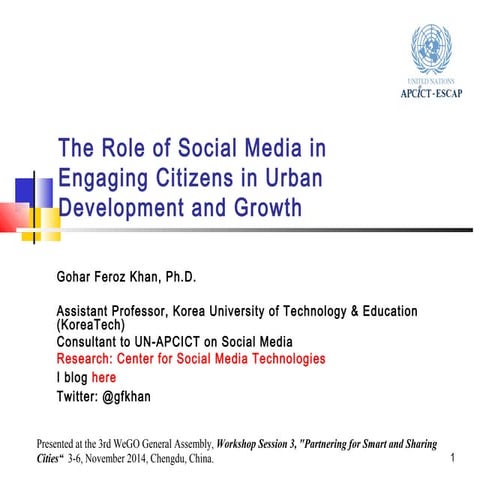 Social Media and Urban Engagement 