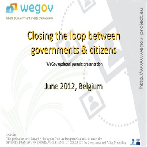 WeGov updated generic presentation