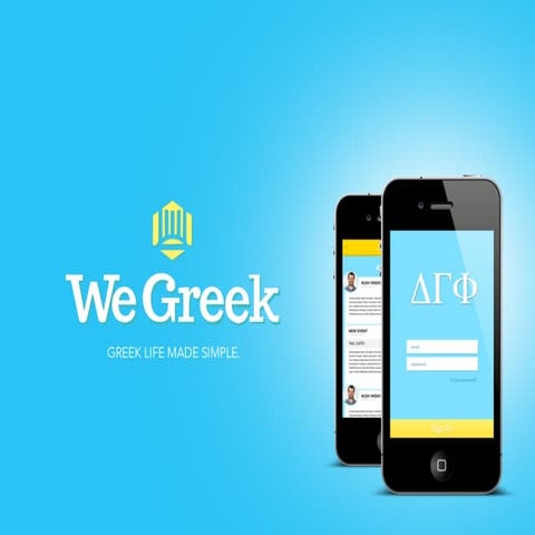 WeGreek Pitch Deck