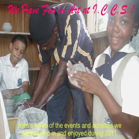 We have fun in art at iccs