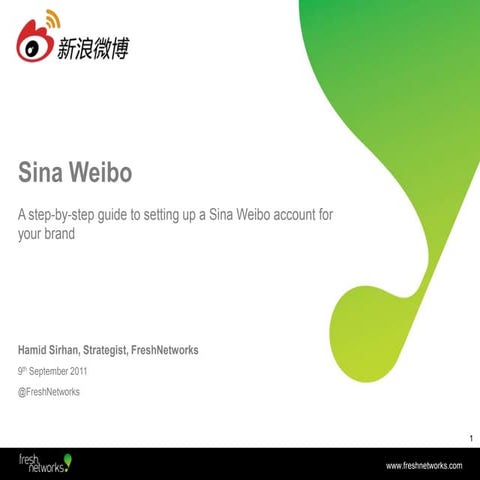 Creating an account on Sina Weibo