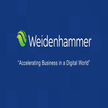 Weidenhammer Digital Transformation Presentation