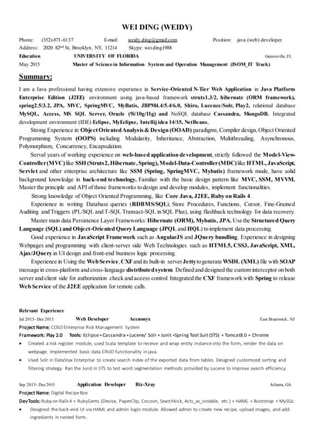 Wei ding(resume)