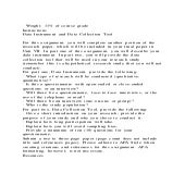 · Weight 11 of course gradeInstructionsData Instrument and D