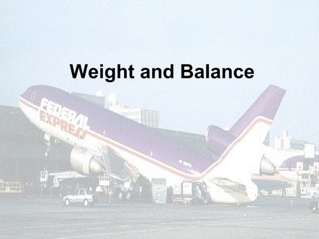 Weightandbalance