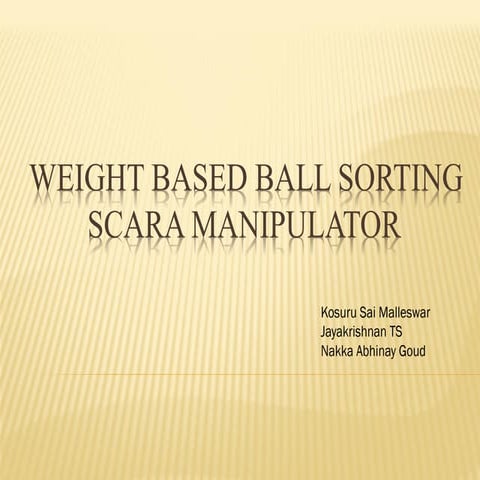 Sorting manipulator