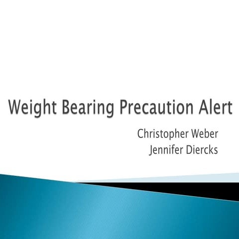 How-To Build: Weight bearing alert device | PPTX