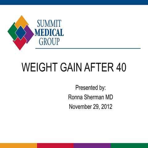 Weight gain after 40 smg template | PPT
