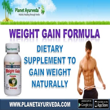 Herbal Supplement To Gain Weight Naturally - Weight Gain Formula 