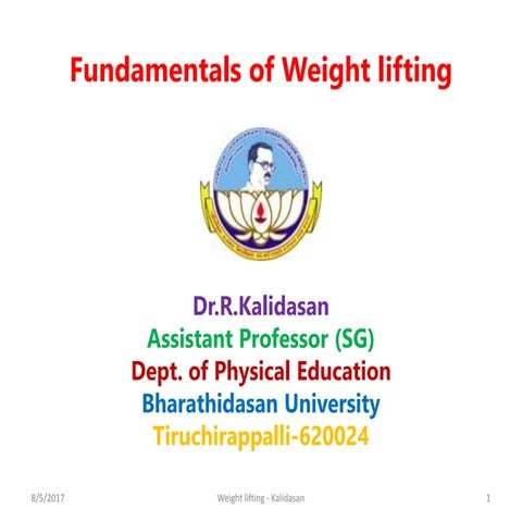Fundamentals of Weight lifting