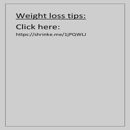 Weight Loss Tips Docx