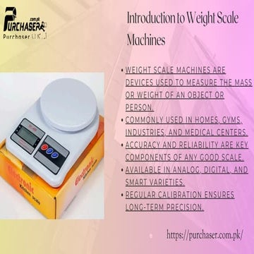 How to Choose the Best Weight Scale Machine – A Complete Buying Guide | PDF