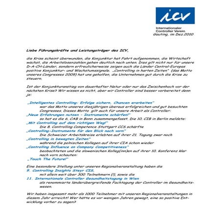 Weihnachtsbrief 2010