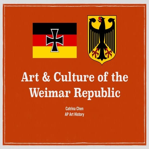 Art & Culture of the Weimar Republic