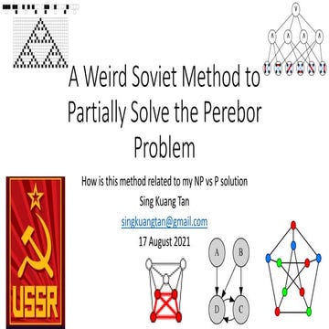 A Weird Soviet Method to Partially Solve the Perebor Problem | PPTX